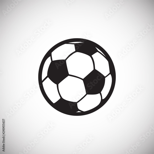 Soccer ball icon on white background for graphic and web design, Modern simple vector sign. Internet concept. Trendy symbol for website design web button or mobile app