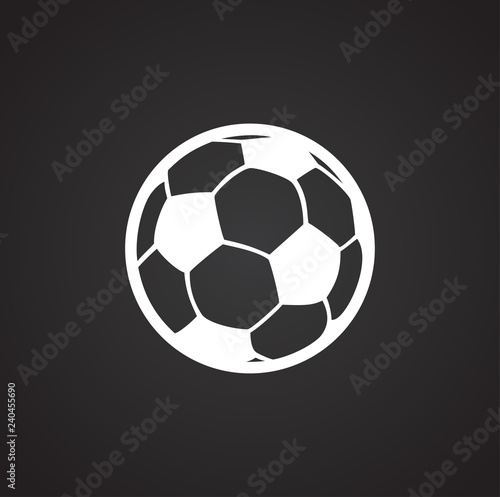 Soccer ball icon on white background for graphic and web design, Modern simple vector sign. Internet concept. Trendy symbol for website design web button or mobile app
