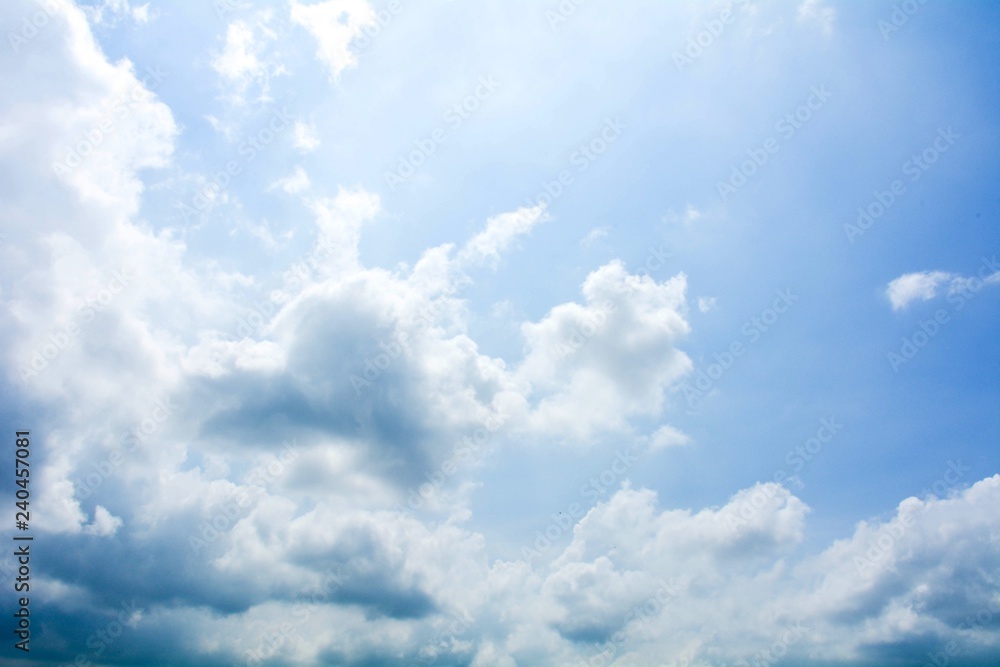blue sky with cloud in summer - background blue sky with cloud in summer - background