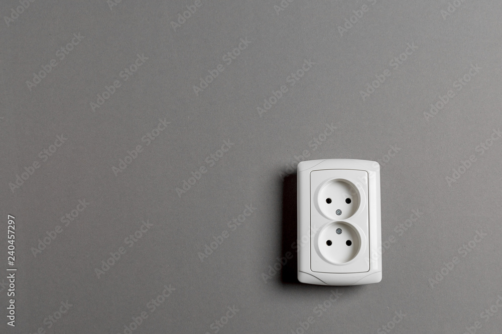 socket on gray wall socket on gray wall