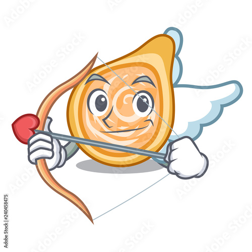 Cupid chicken coxinhas on the table cartoon