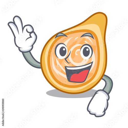 Okay snacks coxinha on a character plates
