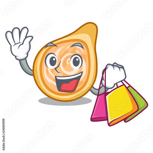 Shopping snacks coxinha on a character plates