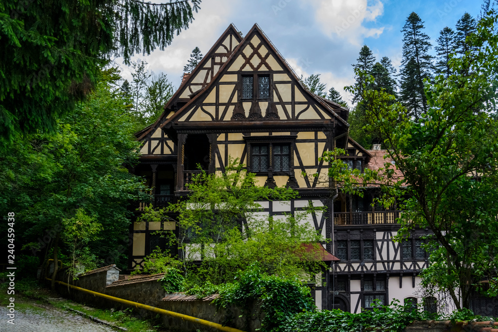 Entrance park peles castle