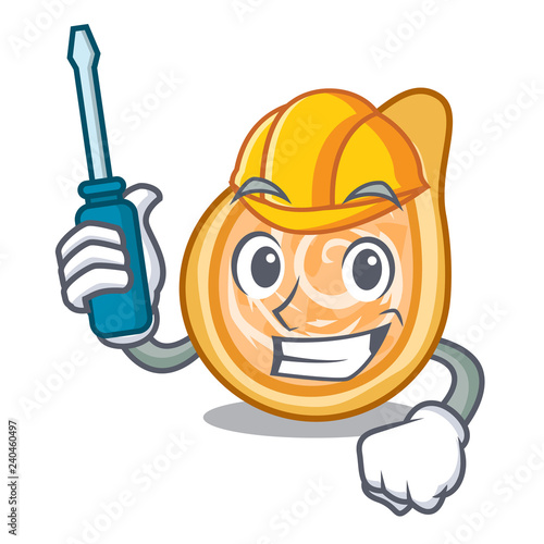 Automotive chicken coxinha in shape a cartoon