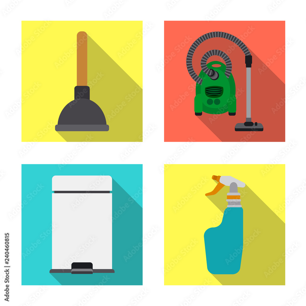 Isolated object of cleaning and service sign. Collection of cleaning and household vector icon for stock. Isolated object of cleaning and service sign. Collection of cleaning and household vector icon for stock.