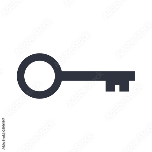 Fotografie, Tablou Key icon, modern minimal flat design style, vector illustration