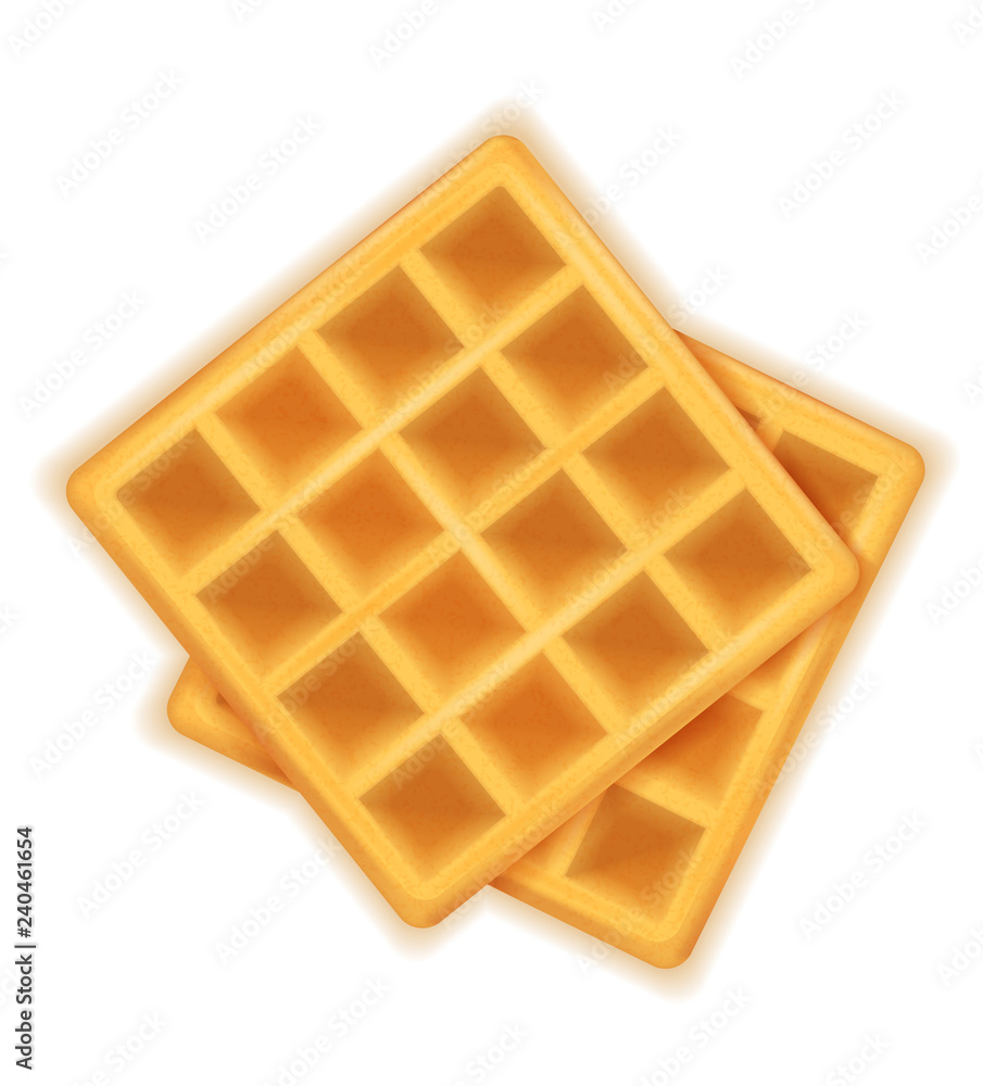 belgian waffle sweet dessert for breakfast vector illustration belgian waffle sweet dessert for breakfast vector illustration