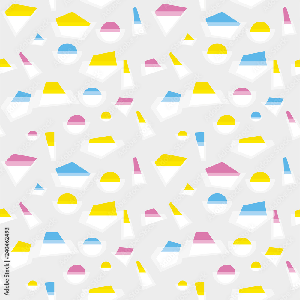 Cute geometric background. Seamless pattern.Vector. かわいい幾何学パターン Cute geometric background. Seamless pattern.Vector. かわいい幾何学パターン