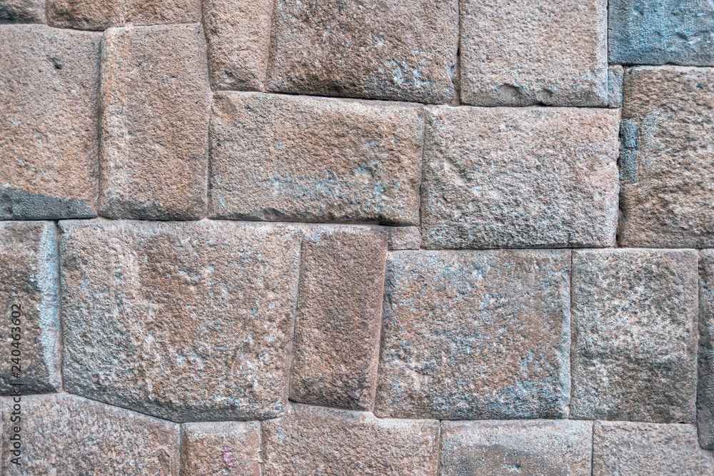 Naklejka premium Incas stone basement