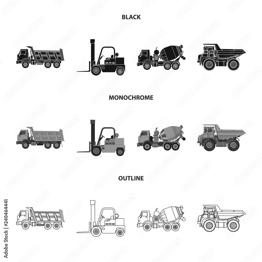 Vector design of build and construction icon. Set of build and machinery vector icon for stock. Vector design of build and construction icon. Set of build and machinery vector icon for stock.