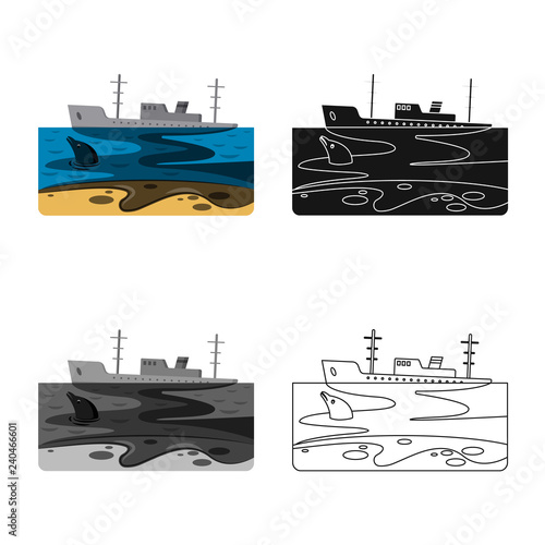 Vector design of natural and disaster symbol. Collection of natural and risk stock symbol for web.