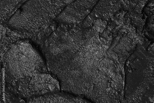 Abstract black oil paint texture as background