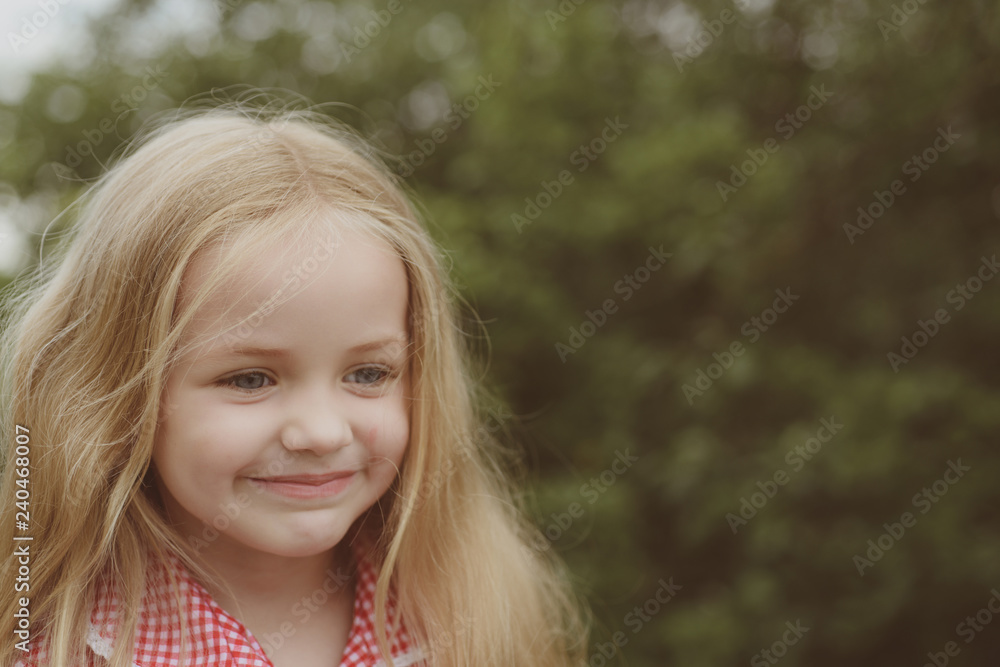 When I am myself I am happy. Little girl with blond hair. Small girl wear long hair. Happy little child with adorable smile. Small child happy smiling. A fine crop of hair When I am myself I am happy. Little girl with blond hair. Small girl wear long hair. Happy little child with adorable smile. Small child happy smiling. A fine crop of hair