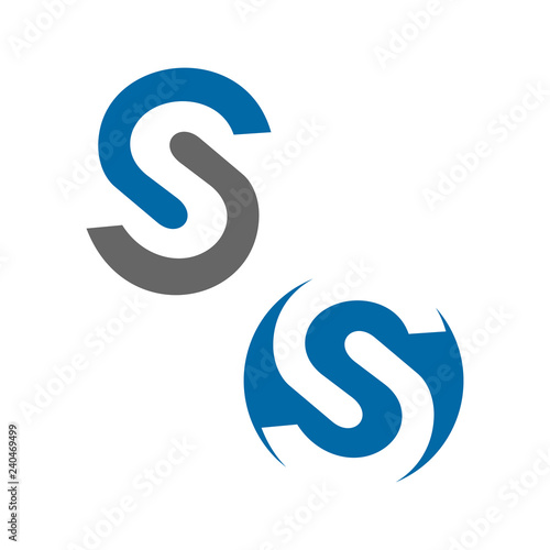 s letter logo template 5