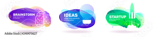 Vector template abstract design for banner, presentation, print.