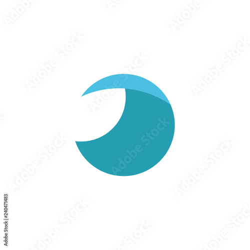 Abstract water logo for company