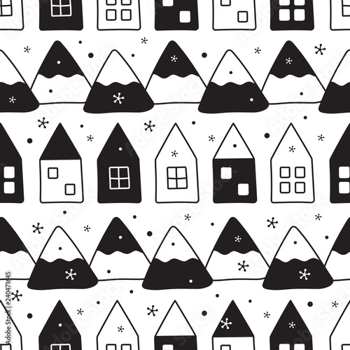 Scandinavian seamless pattern.