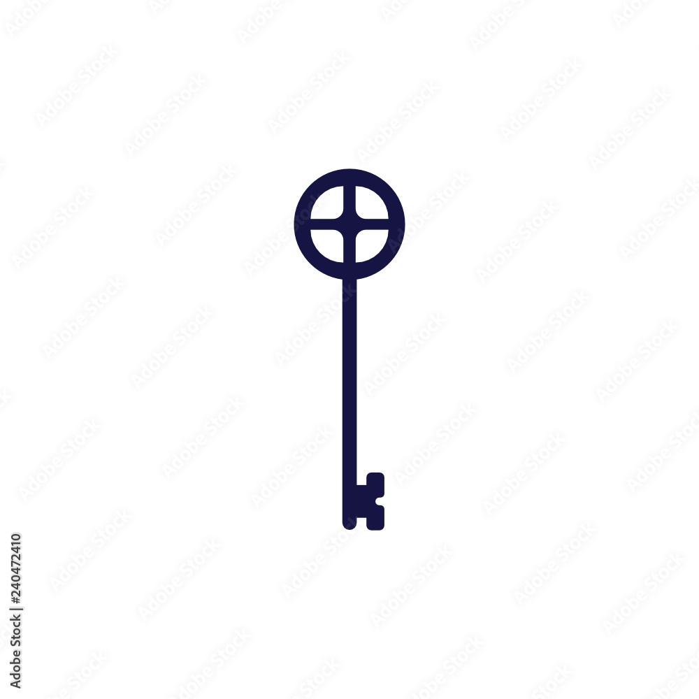 Obraz premium Key house logo vector