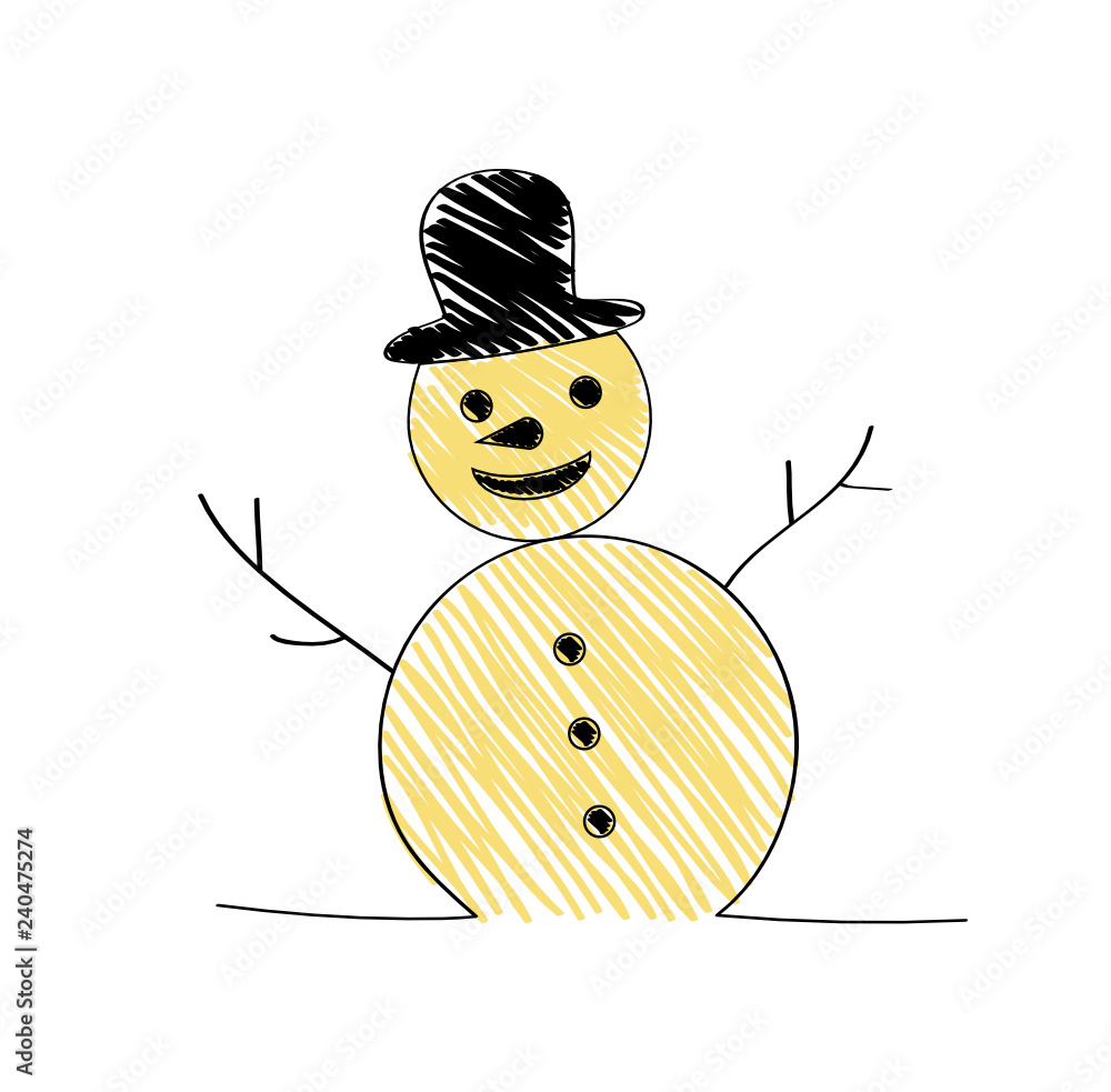 cute Christmas snowman in snow globe cane... - Stock Illustration  [96150921] - PIXTA