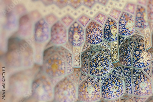 Details of Mosque in Iran. Selective Focus. photo