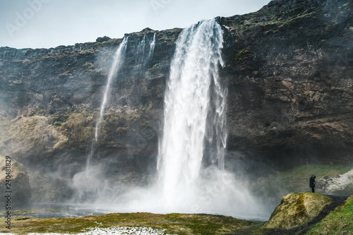 Seljalandfoss waterfall landscape, Iceland