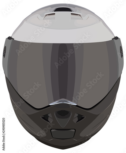 Front motorcycle helmet