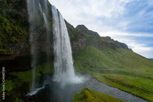 Fototapeta Naklejka Na Ścianę i Meble -  Seljalandsfoss falls in summer season view, Iceland
