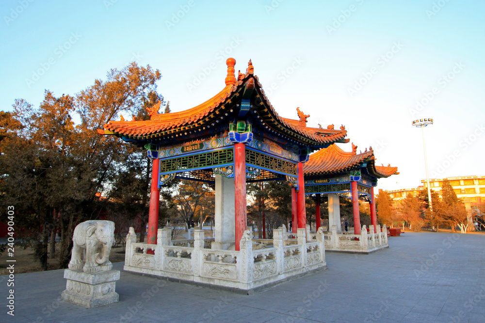 pavilion of DaZhao Temple in Hohhot city, Inner Mongolia autonomous region, China