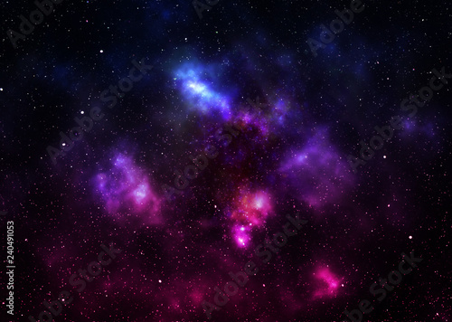 Starry space nebula © AnnaPa