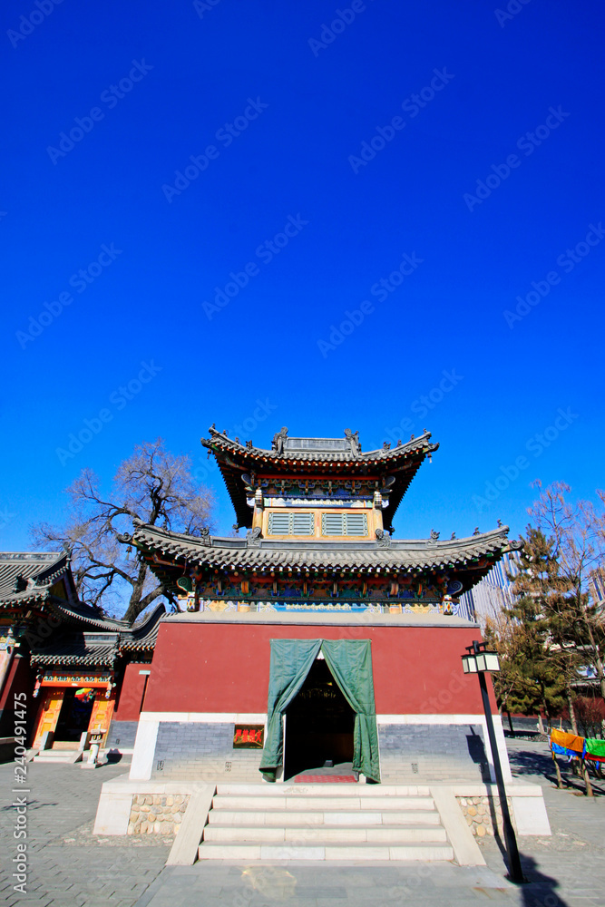 Five Pagoda Temple Building scenery, Hohhot city, Inner Mongolia autonomous region, China Five Pagoda Temple Building scenery, Hohhot city, Inner Mongolia autonomous region, China