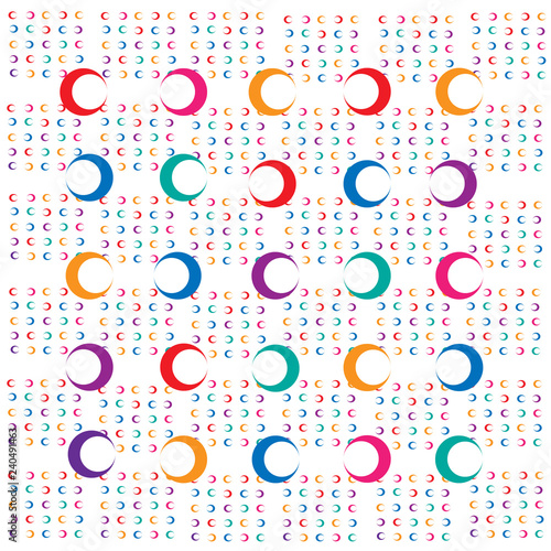 abstract background of color geometric figure of the circle