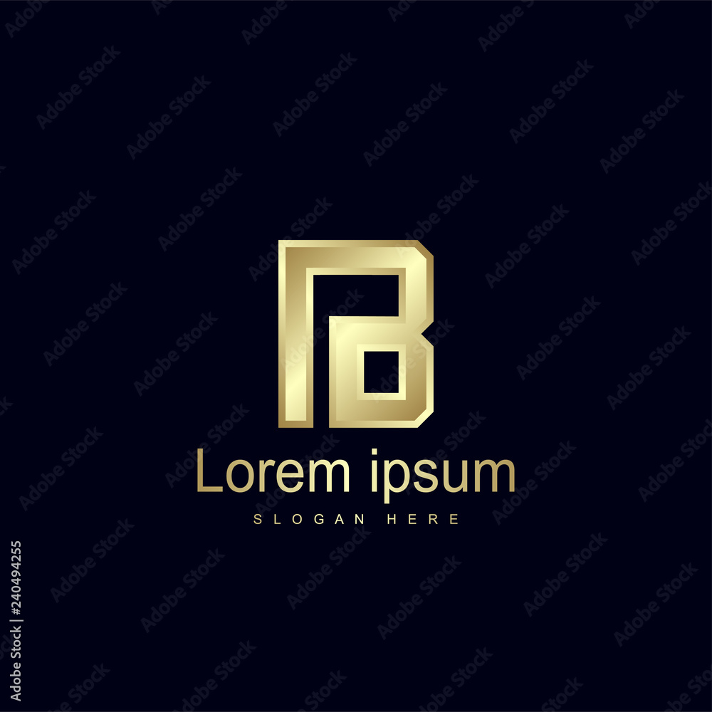 Initial Letter IB Logo Template Vector Design Initial Letter IB Logo Template Vector Design