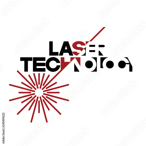   Iliumustration consisting of  CNC machine images in the form of a symbol or logo. Laser cutting, engraving.