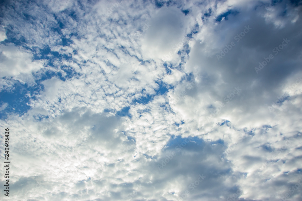 blue sky with clouds