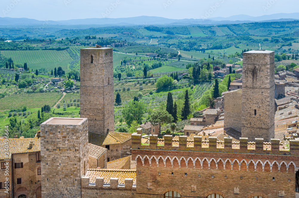 Famous San Gimignano towers