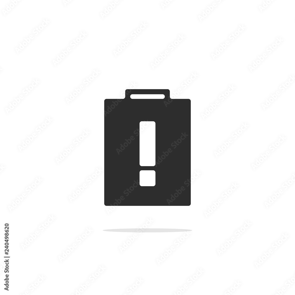 Monochrome icon Information (exclamation mark). Vector illustration. Monochrome icon Information (exclamation mark). Vector illustration.