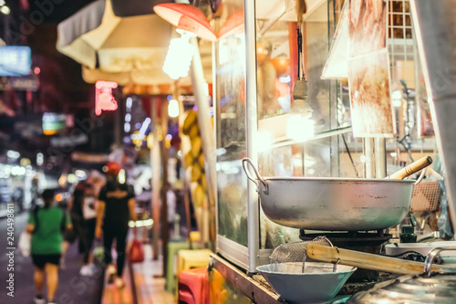 Street food in Bangkok, Thailand, Asia.
