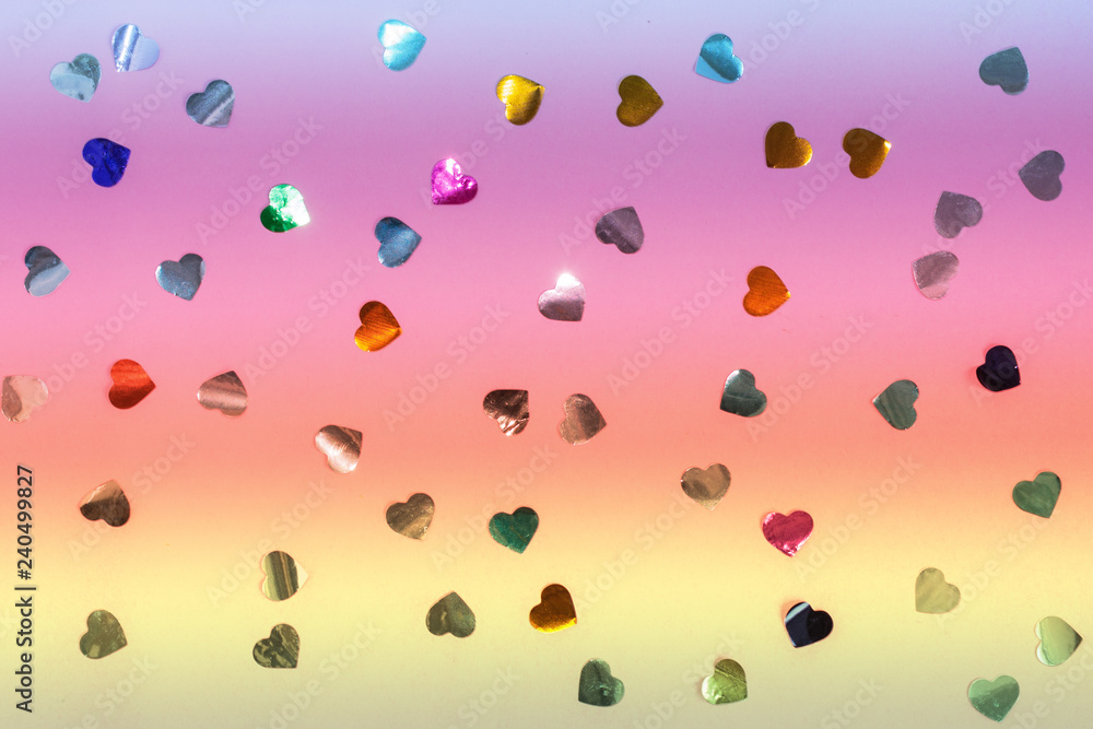 Colored heart bokeh effect texture. st Valentine's day background. Colored heart bokeh effect texture. st Valentine's day background.
