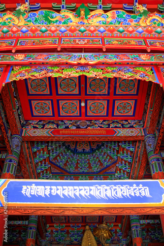 Painted decoration in a temple