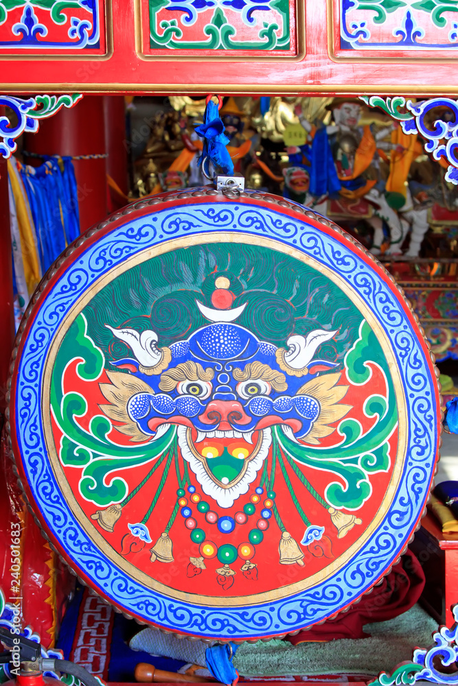 Obraz premium color pattern in the big drum