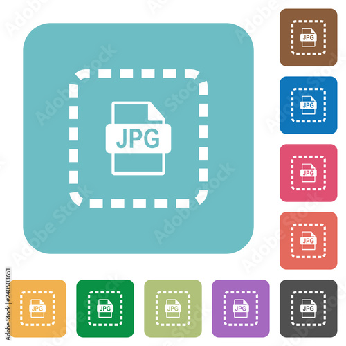 Place jpg file rounded square flat icons