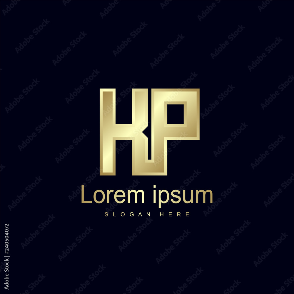 Initial Letter KP Logo Template Vector Design Initial Letter KP Logo Template Vector Design