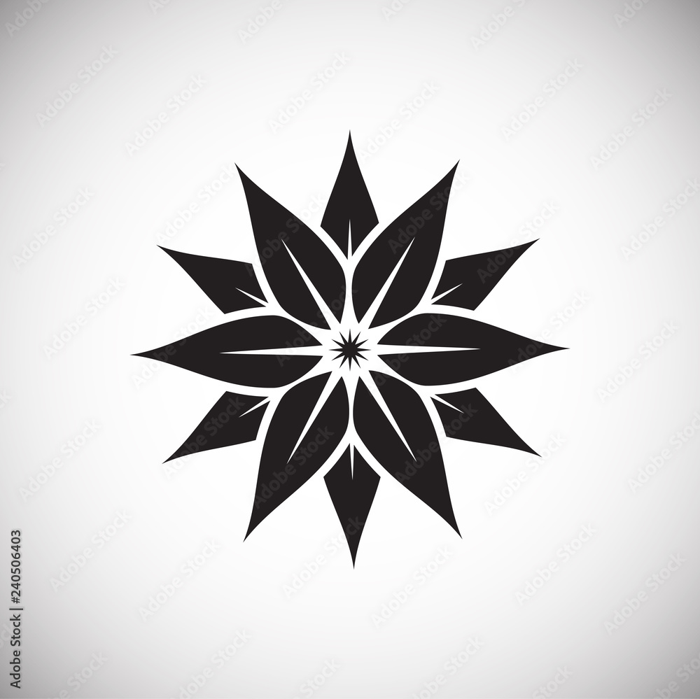 Flower icon on white background for graphic and web design, Modern simple vector sign. Internet concept. Trendy symbol for website design web button or mobile app
