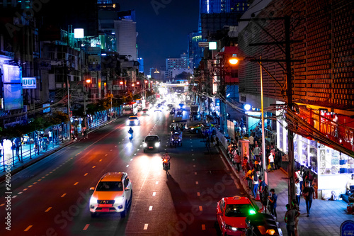 Bangkok city at night time. Thailand. © belart84