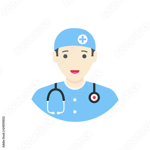 simple illustration of Doctor Avatar Icon