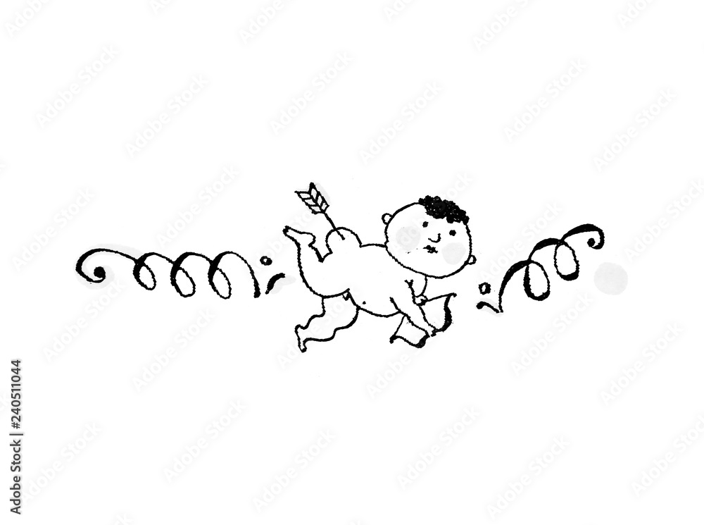 Cupid with a shot in the ass. Cupid got an arrow in his ass. Cupid with a shot in the ass. Cupid got an arrow in his ass.