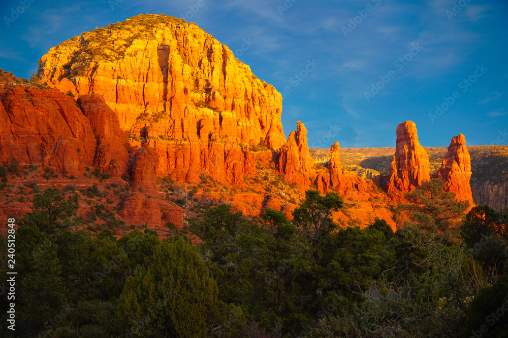 Winter Sunset in the Red Rocks of Sedona