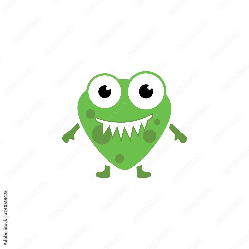 Monster character logo Monster character logo