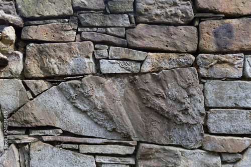 Wall of natural stone. Texture for background and design.